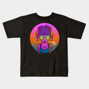 Acid Pink girl Kids T-Shirt